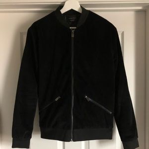 Zara Velvet Bomber Jacket